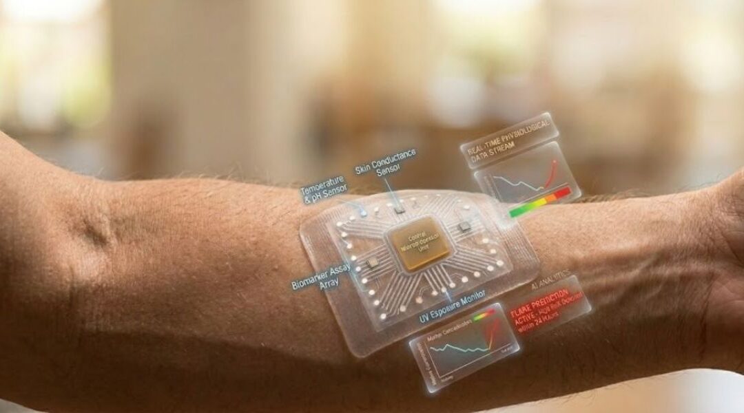 Smart Skin Monitoring: Wearable Sensors and Flare Prediction